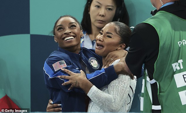 Simone Biles demands ‘justice’ for Jordan Chiles continues to reel from court’s decision to strip her of her Olympic bronze and award it to Romanian rival.