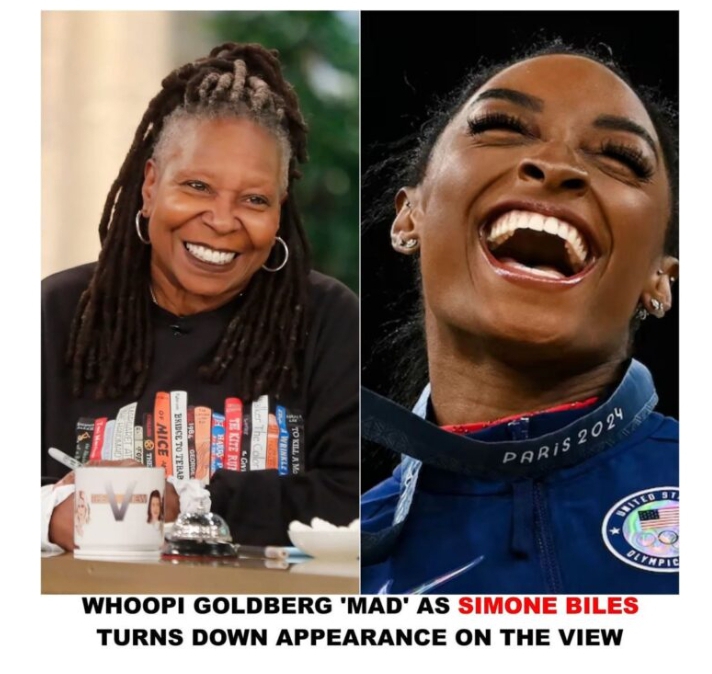 Whoopi Goldberg is frustrated after Simone Biles declines an invitation to appear on The View, calling it the worst disrespectful rejection of her career see more 👇 👇 