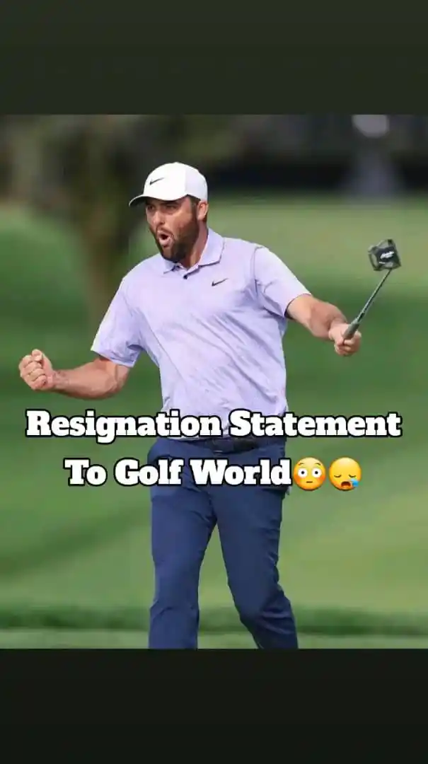 Scottie Scheffler breaks down in tears😭: Shockingly announces resignation following Tiger Woods’ controversial statement.