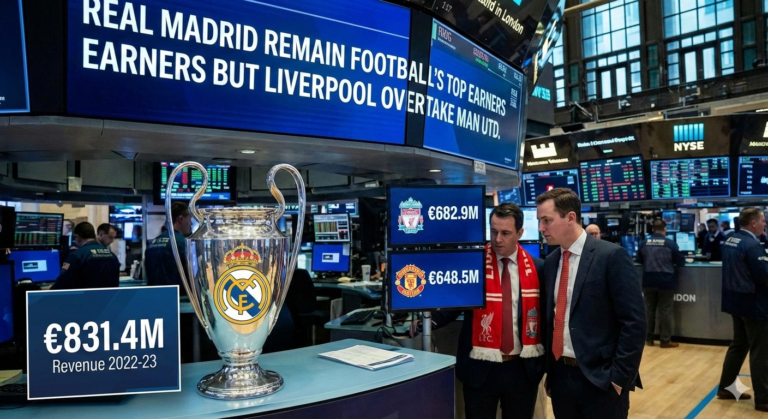 Real Madrid remain football’s top earners but Liverpool overtake Man Utd