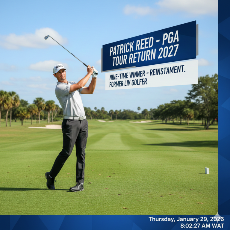 Patrick Reed sets return to PGA Tour in 2027: Nine-time winner aims for reinstatement after leaving LIV Golf