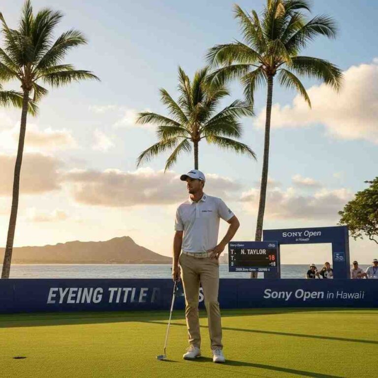 Nick Taylor tied atop 2026 Sony Open leaderboard eyeing defense of title in Hawai’i