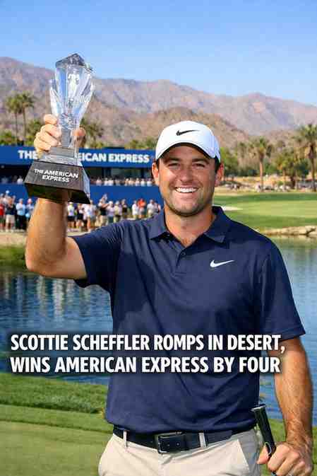 Scottie Scheffler romps in desert, wins American Express by four
